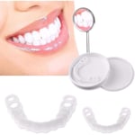LHXZA Tillfälliga löständer konstgjorda tänder Topp och botten Dental Omedelbart leende Bekväm Adapt Soft Cosmetics Bel[7547]