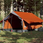 2-personers telt 193x122x96 cm 185T taft grå og orange