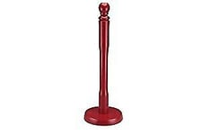 Red Wooden Beechwood Kitchen Towel Roll Holder Stand