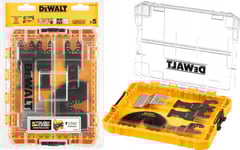 Set Of 5 Blades For Multi-Tools, Cutting Wood, Metal, Pvc Dewalt [Dt20761-Qz] Medium Tough Case