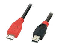 Lindy - USB-kabel - mini-USB typ B (hane) till mikro-USB typ B (hane) - USB 2.0 OTG - 2 m - formpressad - svart