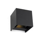 Vägglampa Design Cube Black