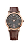 Hugo Boss Klockarmband HB1513138 / HB-234-1-34-2742 Läder Mörk brun 22mm