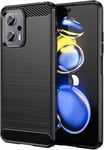 For Xiaomi Poco X4 GT Case Carbon Fibre Gel Cover Ultra Slim Shockproof