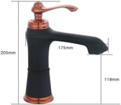 Single Lever Swivel Tap Hot Cold Mixer Tap Traditional Kitchen Sink Taps Bathroom Mono Basin Tap Bathroom Sink Taps All-Copper Above Counter Basin Hot and Cold Washbasin White Paint Faucet
