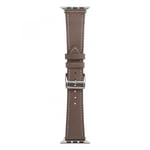 Armband i PU-läder till Apple Watch 38/40mm, Mörkbrun