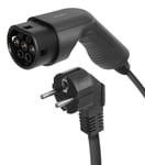 Deltaco e-Charge Laddkabel e-Charge 1,8 kW Mode 2 Schuko till Typ2, 6-8A, 4+1m 1,8 kW Schuko - Typ2 1-FAS 6 A/8 A, 4 m/1 m