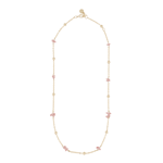 Snö Of Sweden Capri Chain Necklace Gold/Lilac 45cm