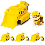 Paw Patrol Rubble’s Bulldozer Vehicle with Collectible Figure, for Kids Aged 3 Years and Over (Pack of 4)