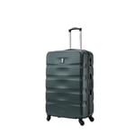 CELIMS - Stort Resväska | Incheckad Storlek 23kg | 75cm | Inbyggt Lås | ABS | Grön Grön