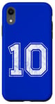 Coque pour iPhone XR Numéro 10 au dos