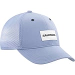 Salomon Trucker Unisex Cap with Curved Visor, Soft and Breathable Mesh, Washed Cotton, Protect from the Sun, Bold Style, Purple, Small/Medium
