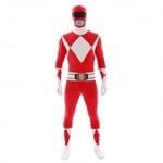Morphsuit Red Power Rangers Show BodySuit Skin Halloween Adults Costume 78-0321