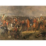 Artery8 Pieneman The Battle Of Waterloo Painting Premium Wall Art Canvas Print 18X24 Inch