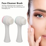 2Pcs Face Wash Brush Double Sided Deep Dirt Oil Cleansing Face Massage Face REL
