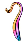 Glamour Glass Elegant Curved Dildo Multicoloured Probe Erotic Hot Cold Play Toy