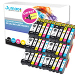 Lot de 30 cartouches 6*N (22ml), 6* NPH (13ml), 6*CMY(13ml) compatibles pour Epson Expression Premium XP-635+ Fluo offert -Jumao-