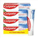 Colgate Sensitive Instant Relief Repair Whitening Toothpaste 4 Pack, 75ml Tubes