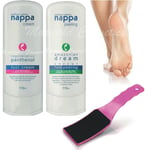 Silcare Nappa Foot Cream + Peeling + File Scrubber Hard Skin Callus Pedicure Kit