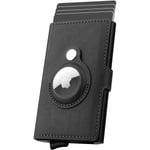 AirTag Plånbok Herr Kreditkortshållare RFID-blockerande Läder C black