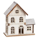 Creativ Miniatyr Hus av Trä I - Höjd 8 cm