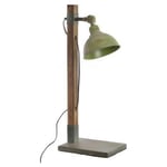 bordslampa i trä i metall (30 x 16 x 63 cm)