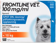 Frontline vet. Hund <10 kg spot-on lösning 100 mg/ml 6x0,67 ml