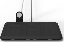 Mophie Wireless Charging 4In1 - Wireless Charger For Four Devices With A Holder For Applewatch 10W (Black)
