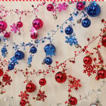 Christmas Ball String Ornaments Tree Decoration Access Blue