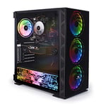 Veno Scorp Gaming PC I7-3770, 2TB HDD - 512 SSD - 16GB RAM - 4GB GTX 1050 TI - RGB CASE Windows 10 with Neonzilla 4 ARGB FANS