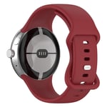 Google Pixel Watch 1 / 2 Silikon Smartwatch-rem - Röd