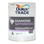 DULUX TRADE DIAMOND SATINWOOD BRILLIANT WHITE 5L