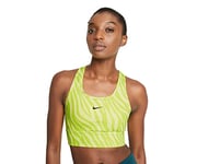 Nike CZ7208-712 Swoosh ICONCLASH Bra SP21 Sports Bra Womens lt zitron/(Black) (gcw#1) XL
