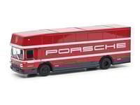 Schuco Porsche, Car Transporter Model, 1:87, Porsche, Pojke, 1 Styck, Röd