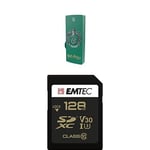 Pack Support de Stockage Rapide et Performant : Clé USB - 2.0 - Série Licence - Harry Potter Slytherin - 16 Go + Carte MicroSD - Gamme Elite Gold - Classe 10-16 GB