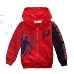 Superhjälte Spindelmannen Tryckt Zip Hoodie Jacka Kappa Småbarn Barn Pojkar Cartoon Långärmad Casual Huvad Topp Ytterkläder Jul Födelsedagspresent B 2-3 Years