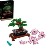 LEGO 10281 Icons Bonsai Tree Set for Adults, Plants Home Décor Set with Flowers