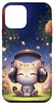 iPhone 12 mini Kawaii Kitty Headphones: The Kitty's Playlist Case