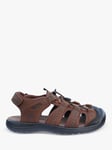 Josef Seibel Bart 02 Leather Fisherman Style Leather Sandals, Brown