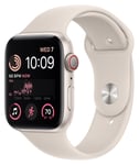 Apple Watch SE GPS + Cellular tähtivalkea alumiinikuori 40 mm tähtivalkea urheiluranneke MRFX3KS/A