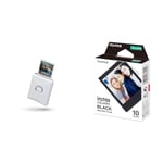 instax SQUARE Link smartphone printers & SQUARE instant Film, Black border, 10 shot pack, suitable for all SQUARE cameras and printers