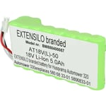 Extensilo - Batterie compatible avec Husqvarna Automower 440 204681190, 450X 191409786, 450X 2018 robot tondeuse (5000mAh, 18V, Li-ion)
