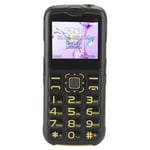 Goshyda Elderly Mobile Phone, 100240V Mini Portable Large Button 3G Senior Cellphone with One-key LED Flashlight, Stereo Surround Sound Loudspeaker for Elders (Yellow)