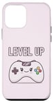 Coque pour iPhone 12 mini Level Up Kawaii Manette de jeu vidéo Gamer Girl