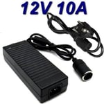 Nätadapter - TopChargeur - Transformatoromvandlare - AC 220V till DC 12V - 10A - 120W