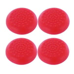 4 x RED THUMB GRIPS for PS4 ANALOGUE CONTROLLER