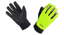 Paire de gants gore wear c5 gore tex jaune fluo noir