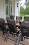 Venture Home - Matgrupp Panama, 8 st stolar - Svart