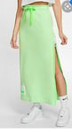 WOMENS NIKE NSW FLEECE LONG ZIP SKIRT SIZE XS (CT0878 376) VAPOR GREEN