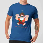 Wreck-it Ralph This Is My Happy Face Men's T-Shirt - Royal Blue - L
